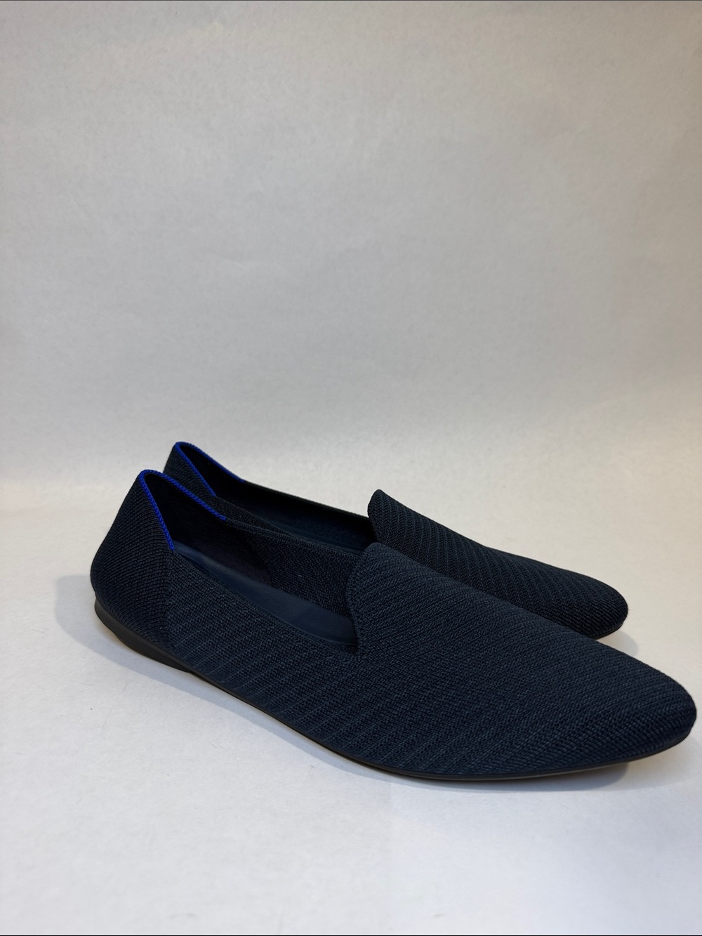 Rothy’s The Almond Loafer Navy Twill Slip On Shoe Size 10 - Picture 3 of 10